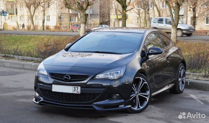 Накладка на передний бампер JMS opel astra J