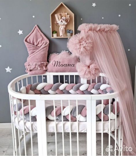 Балдахин в кроватку с держателем