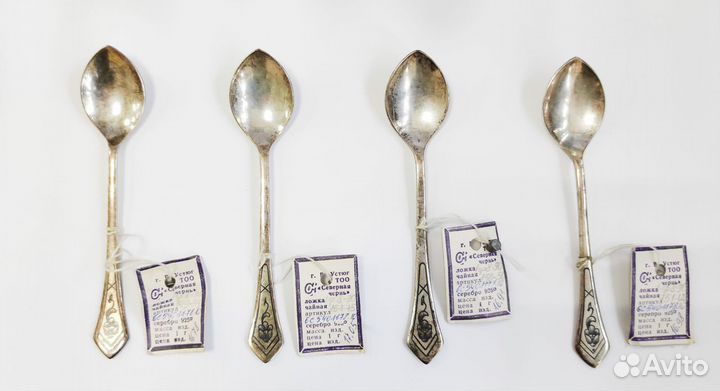 Кофейные ложки серебряные