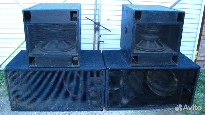 Сабвуферы MPBf 14400W 4шт Pro SUB-218 Нч Колонки