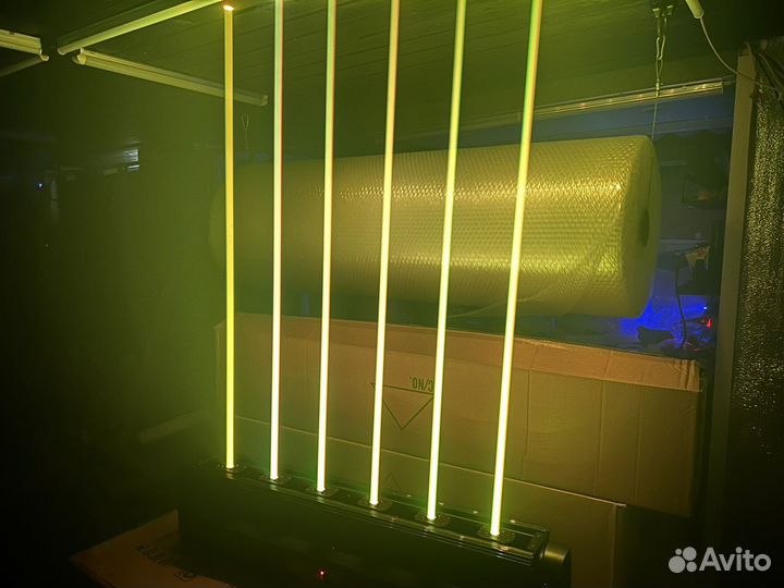 Лазер bar 6 лучей rgb