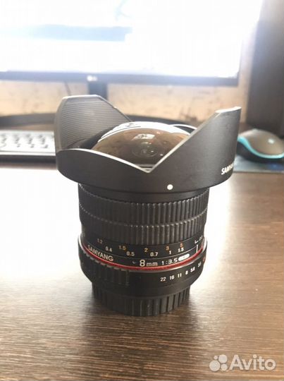 Объектив samyang 8mm fish-eye