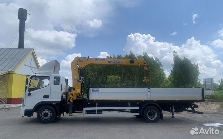 Аренда и услуги манипулятора, стрела 3 т, 14 м, борт 5 т, 6.2 м