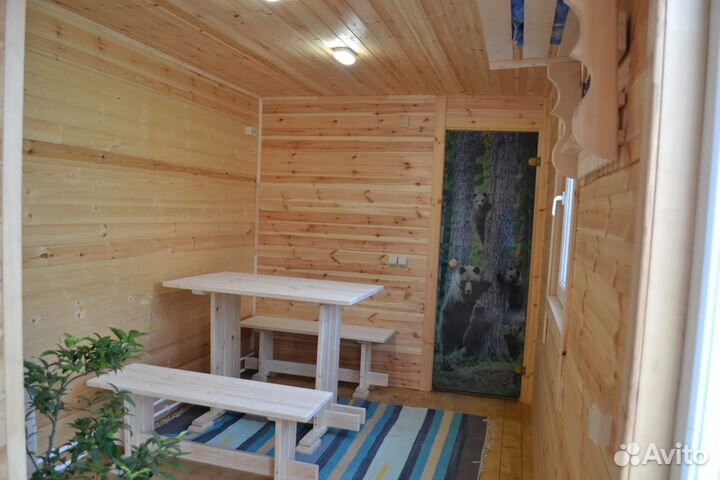 Дом с баней и теплым бассейном