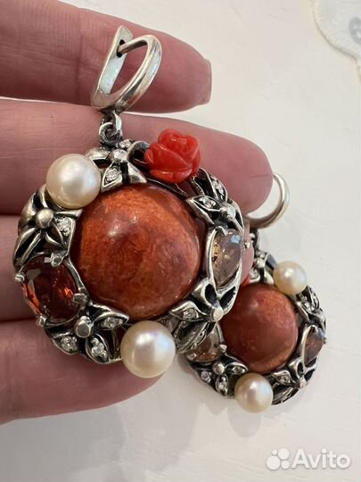 Серьги серебряные