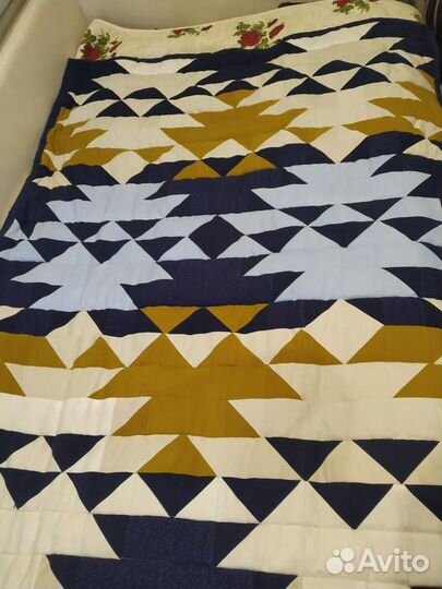 Лоскутное одеяло - покрывало ручной работы
