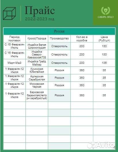 Сибирь яйцо