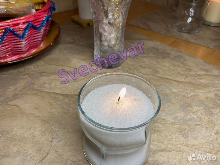 Воск для насыпных свечей, стеарин