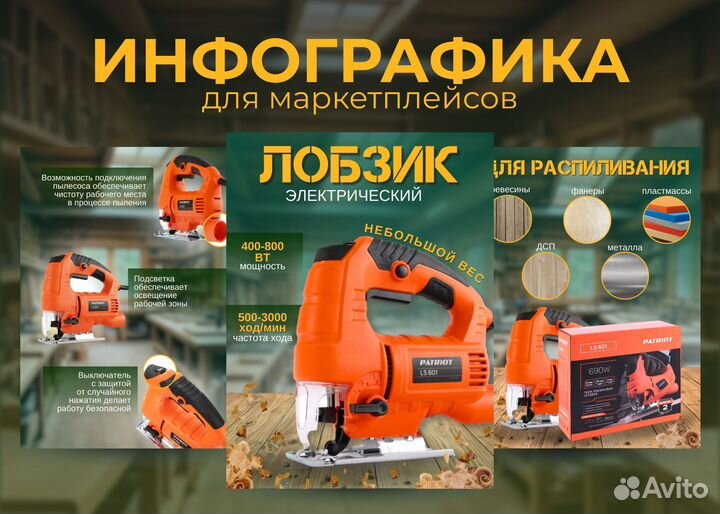 Инфографика для маркетплейсов wildberries ozon