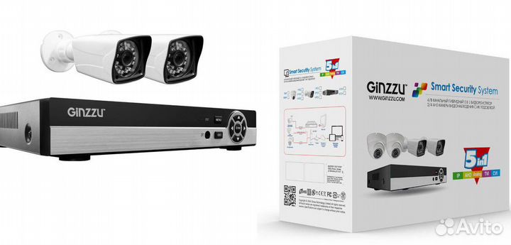 Видеонаблюдение Ginzzu HK-425D
