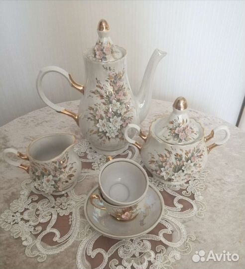 Сервиз кофейный, Кисловодский фарфор времен СССР