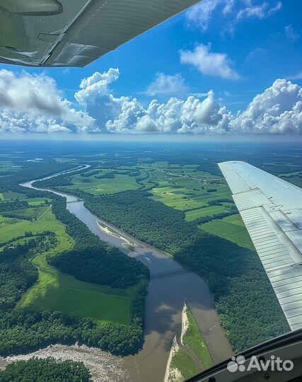 Полет на самолете и вертолете