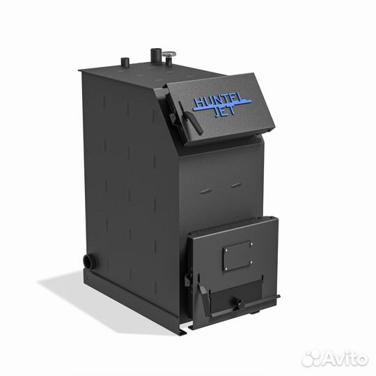 Твердотопливный котёл с увеличенной топкой