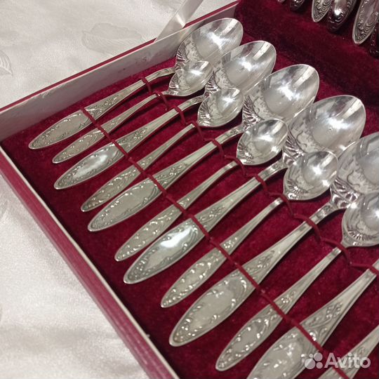 Набор столовых Пламя мельхиор