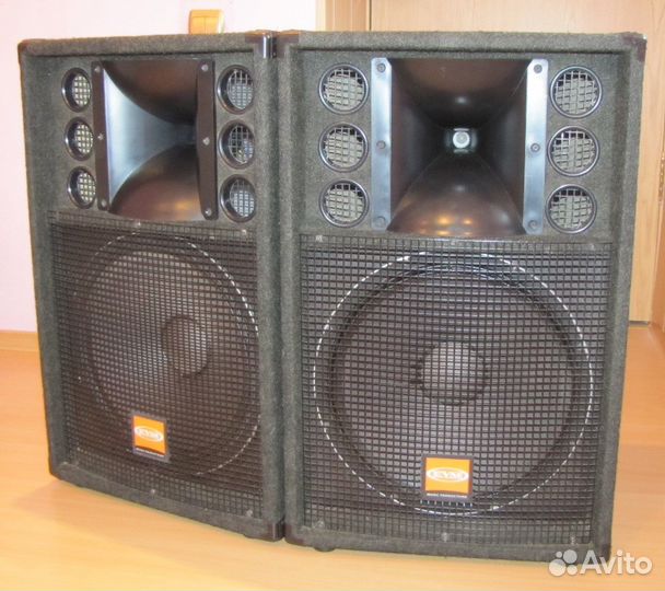 Колонки 1400W EVM QS153 2шт Pro Stereo Dual