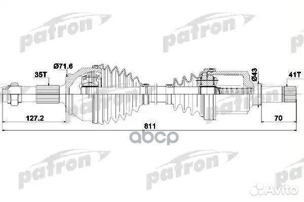 Привод в сборе PSA/fiat jumper/boxer/ducato 06