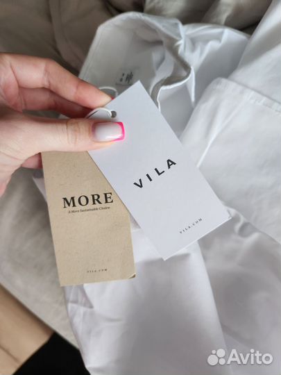 Платье рубашка белое