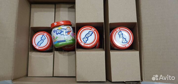 Овощное пюре и сок Агуша