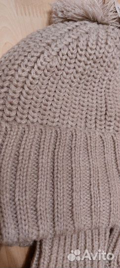 Шапка и варежки Н&М детские 98