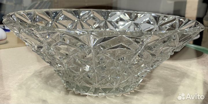 Ваза для фруктов хрусталь СССР