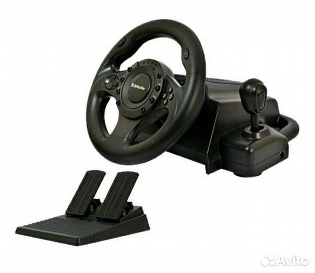 Руль игровой Defender Forsage Drift GT, черный