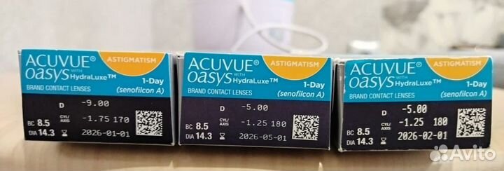 Линзы acuvue oasys