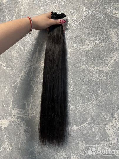 Волосы для наращивания 50 см черные