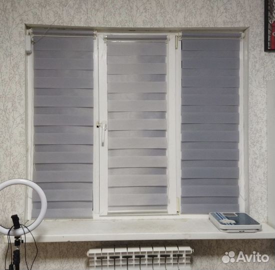 Рулонные шторы зебра