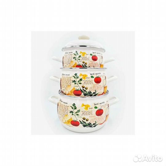 Набор 3 пр Капрезе (2,0л, 3,5л, 5,0л)