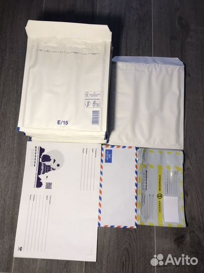 Почтовые пакеты, конверты