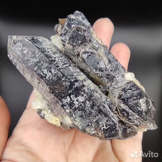 Морион, топаз, друза