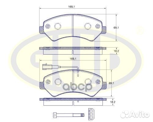 Колодки торм. citroen jumper/fiat ducato/peugeo