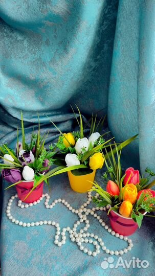 Букет тюльпанов из мыла. Ручная работа