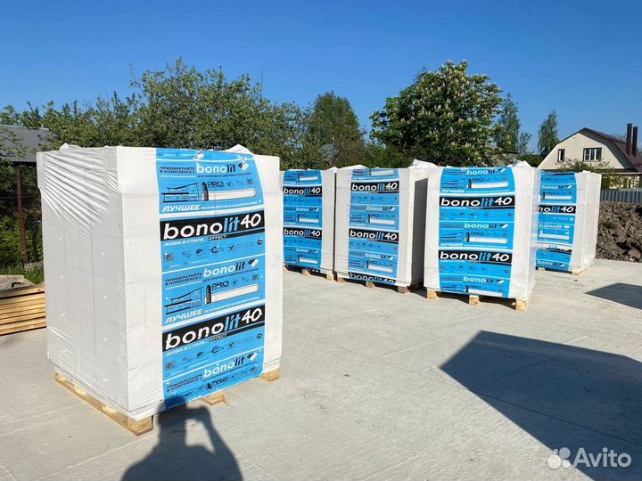 Строительные блоки из газобетона Бонолит