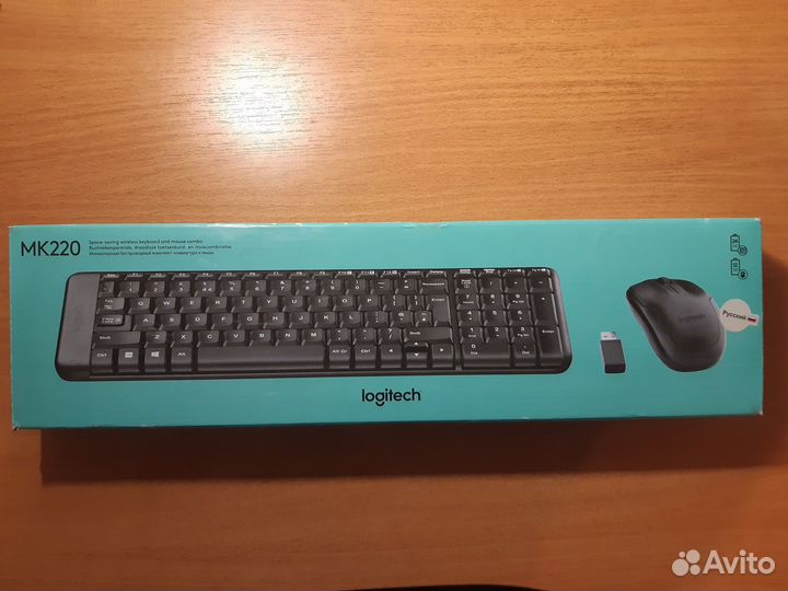Беспроводная клавиатура+мышь Logitech MK220