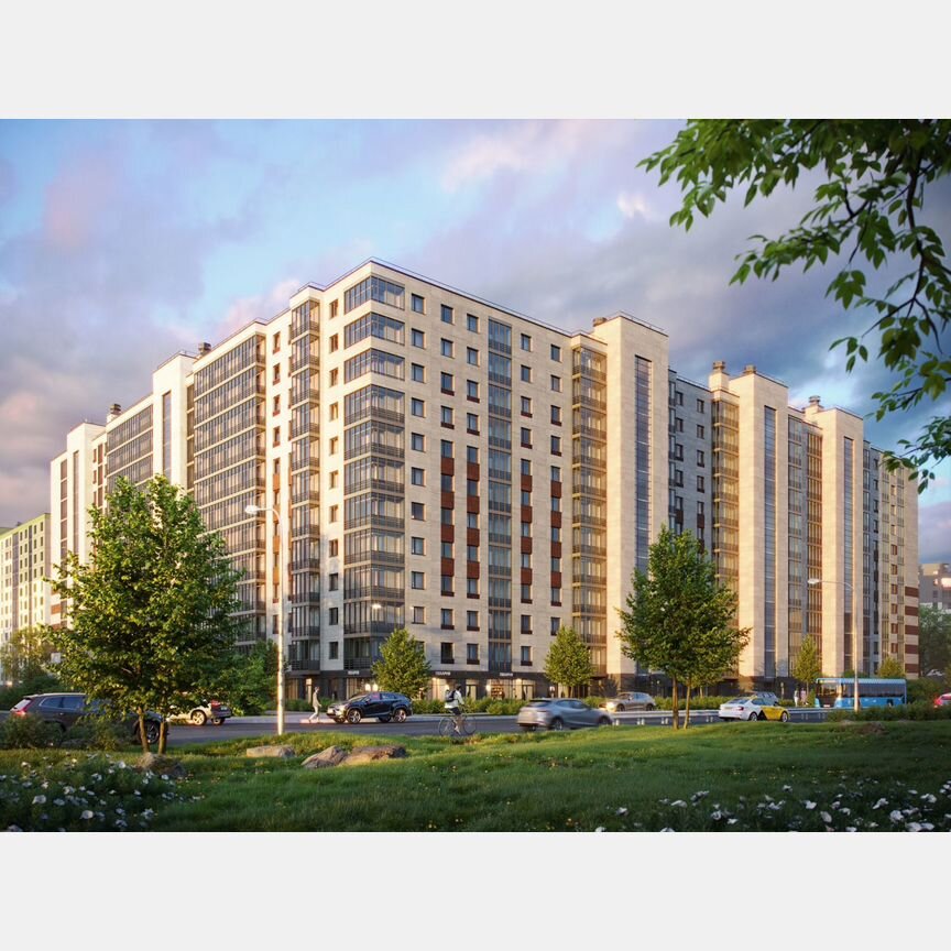 1-к. квартира, 38,5 м², 2/12 эт.