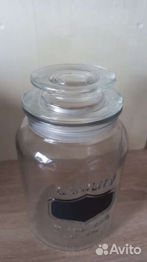 Емкость для сыпучих продуктов, стекло