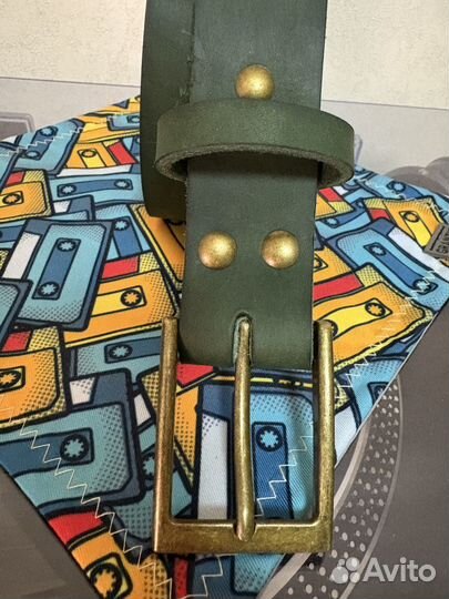 Женский кожаный ремень ручной работы