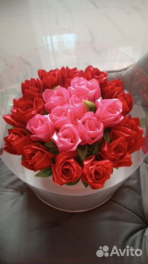 Букет из атласных лент