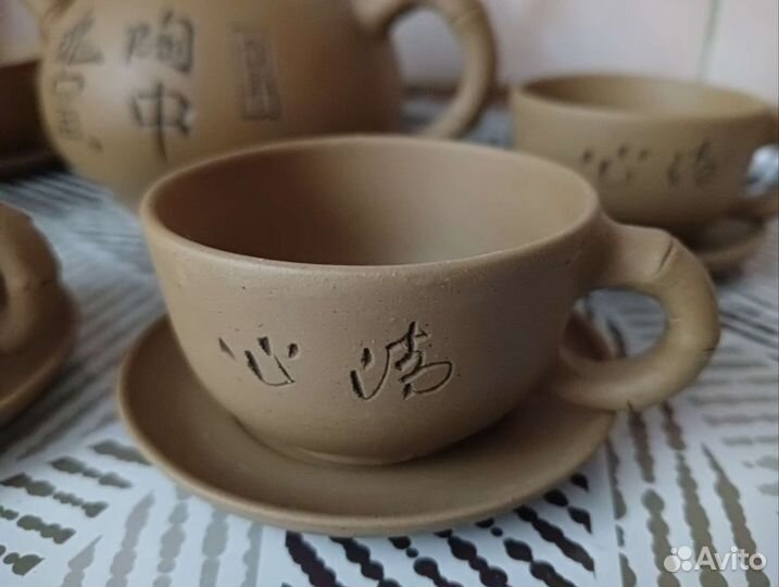 Кофейный набор из глины