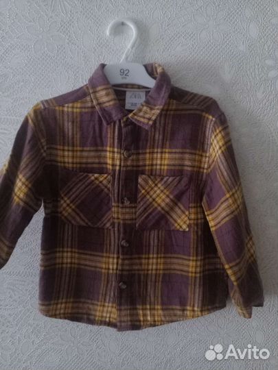 Рубашка zara для мальчика 92