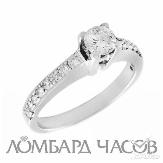 No name Кольцо с 0,37ct H/SI1 МГУ