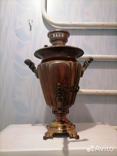 Самовар на дровах старинный