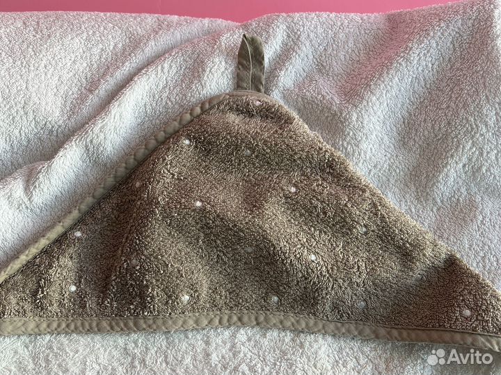 Полотенце уголок детское с капюшоном Икеа Ольскад