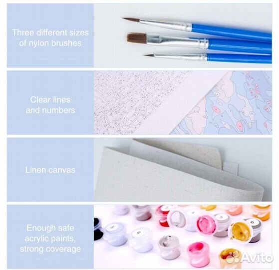 Раскраска картина по номерам 20*30