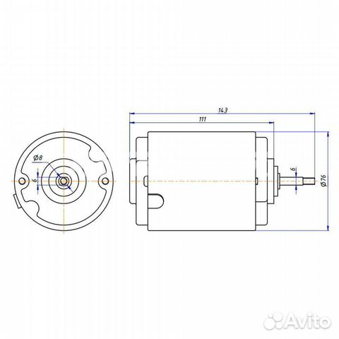 Мотор вентилятора внешний Dongin Thermo 24V