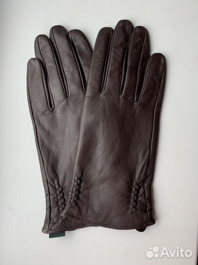 Перчатки женские кожаные