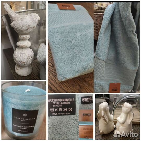 Статуэтка полотенце свеча птички ангел