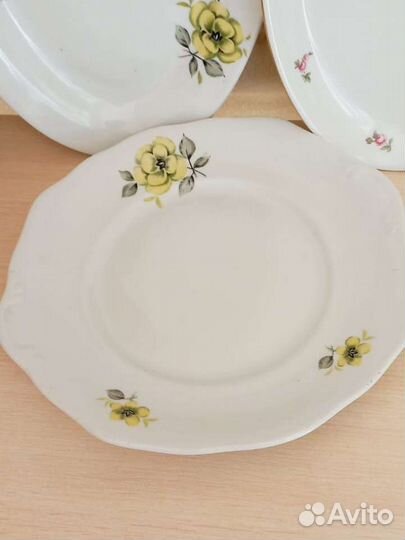 Блюдо фарфор Дулево и Богемия