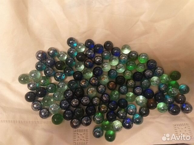 Камешки декоративные круглые стекло